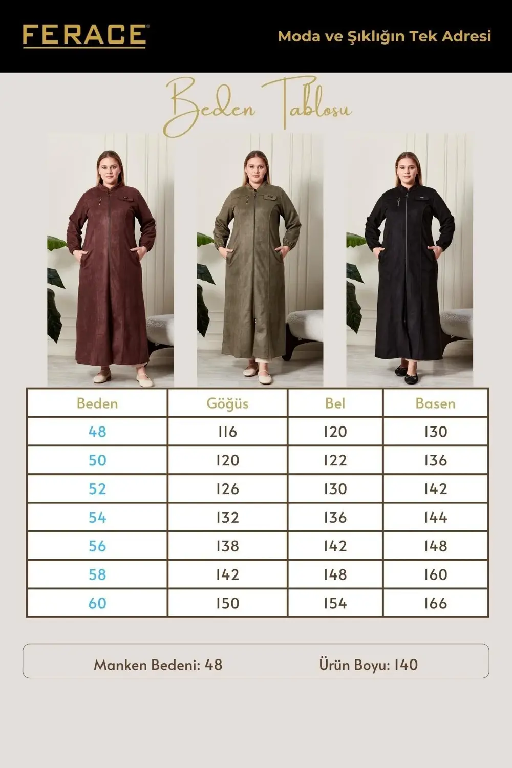 Kadin Buyuk Beden Tesettur Süet Kap Pardesü Boydan Göğsü Fermuarl Kadin Buyuk Beden Tesettur Süet Kap Pardesü Boydan Göğsü Fermuarl