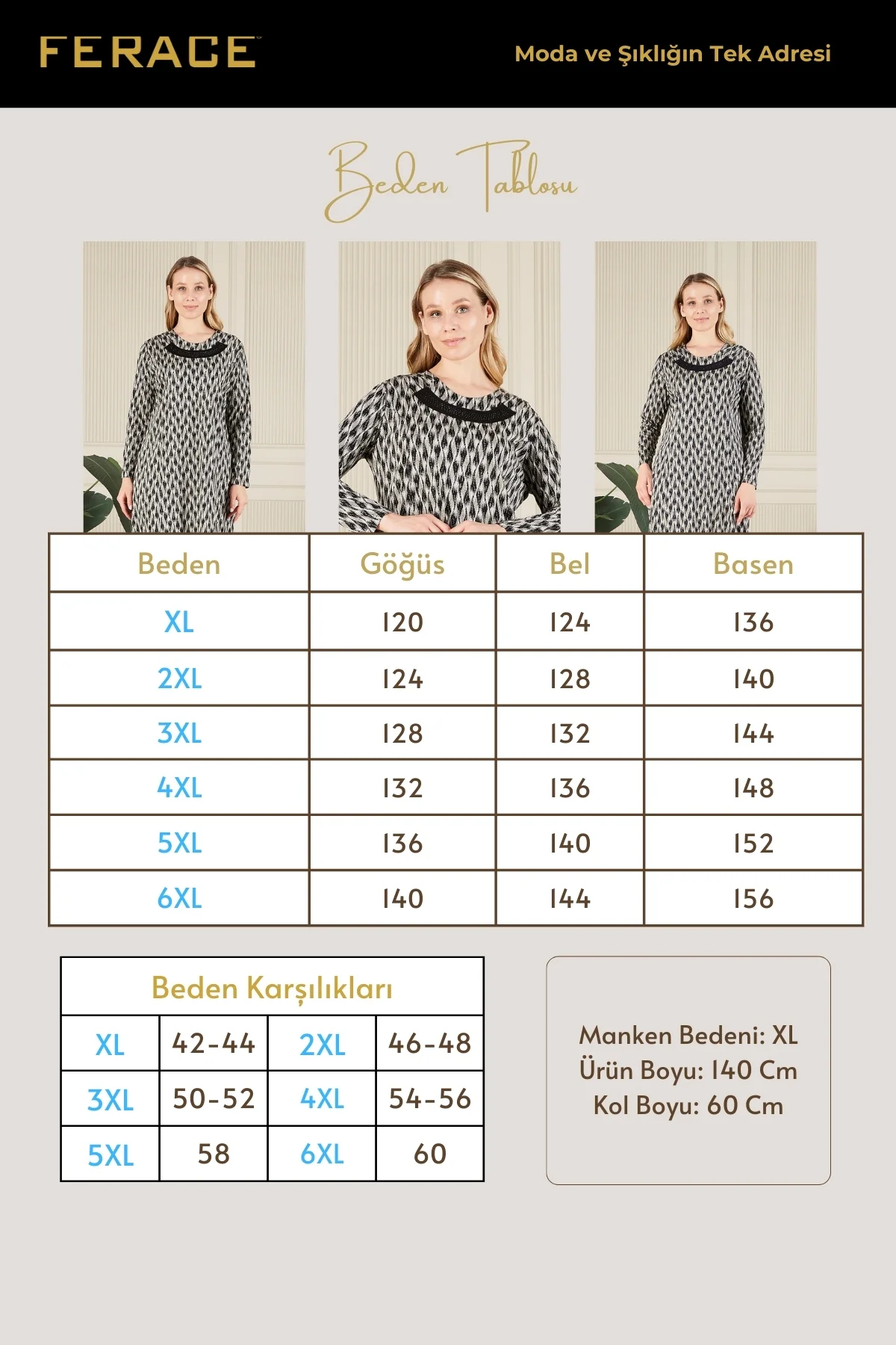 Kadın Buyuk Beden Yakası Taşlı Menekşe Elbise