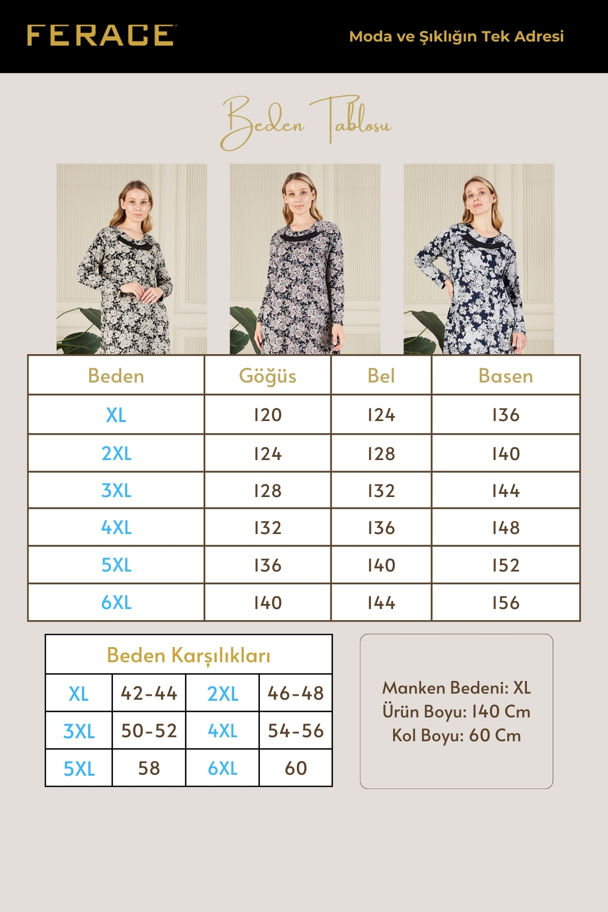 Ferace Kadın Buyuk Beden Yakası Taşlı Menekşe Elbise