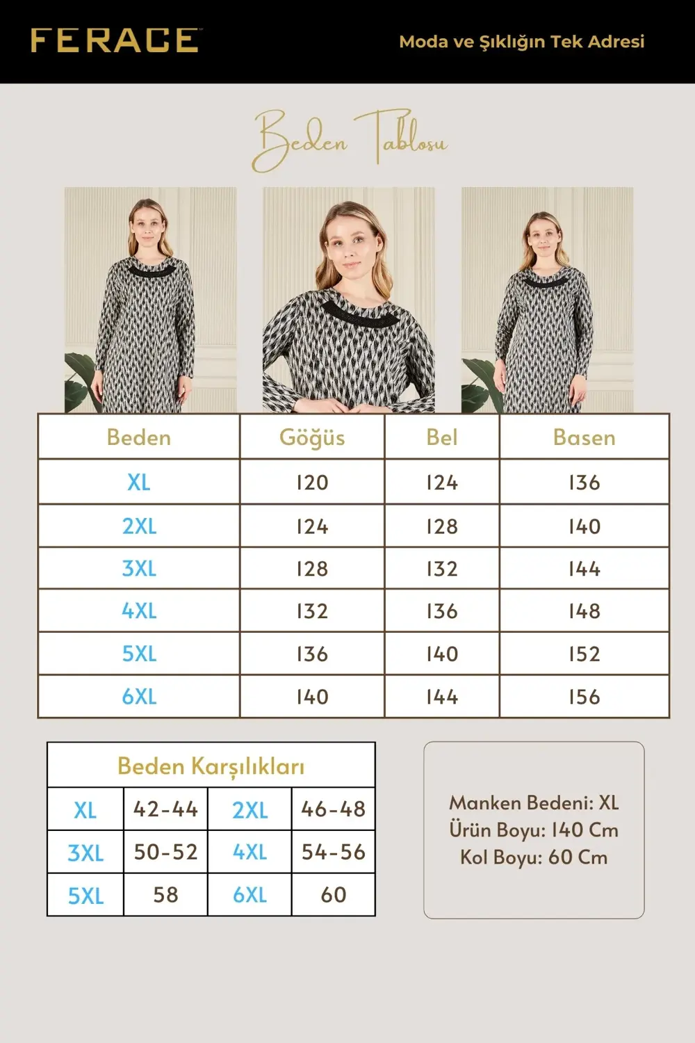 Kadın Buyuk Beden Yakası Taşlı Menekşe Elbise