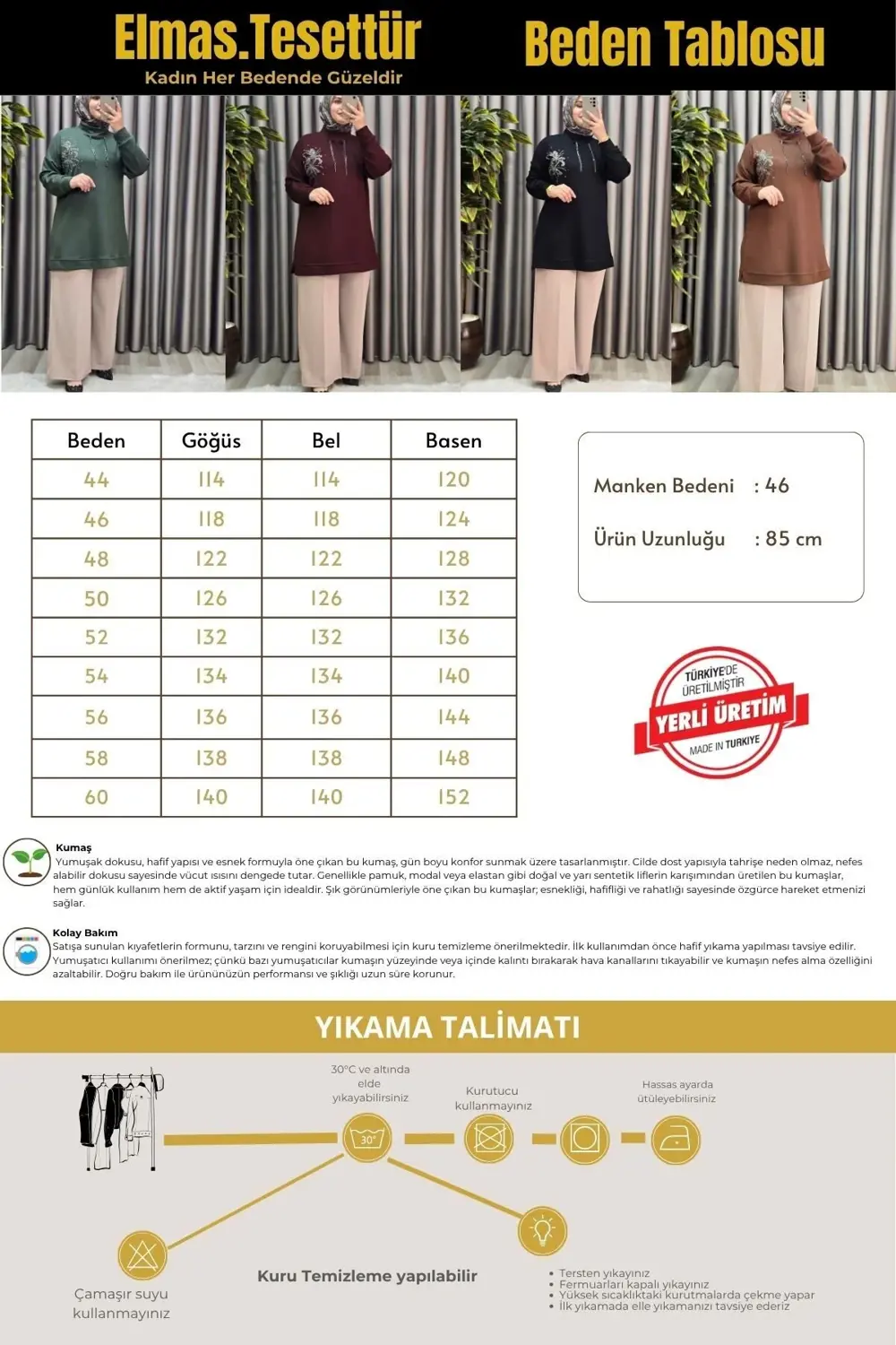 Kadın Büyük Beden Zincir Detaylı Taş İşlemeli Rahat Kalıp Esnek K