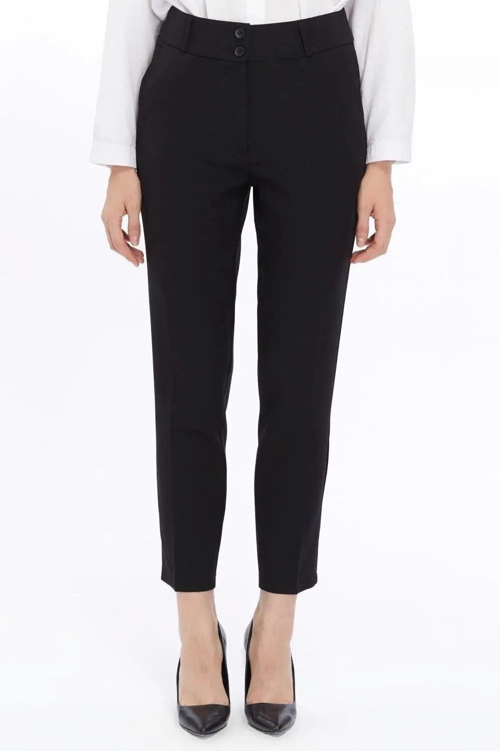 Kadın Cep Detaylı bilek Boy Mevsimlik pantolon 206/90