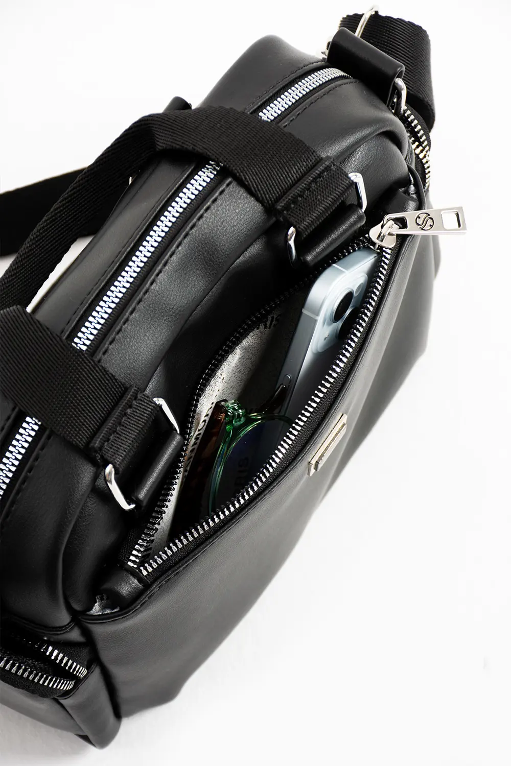 Kadın Çok Gözlü Kum Taba Garnili Ayarlanbilir Çapraz Askılı El ve