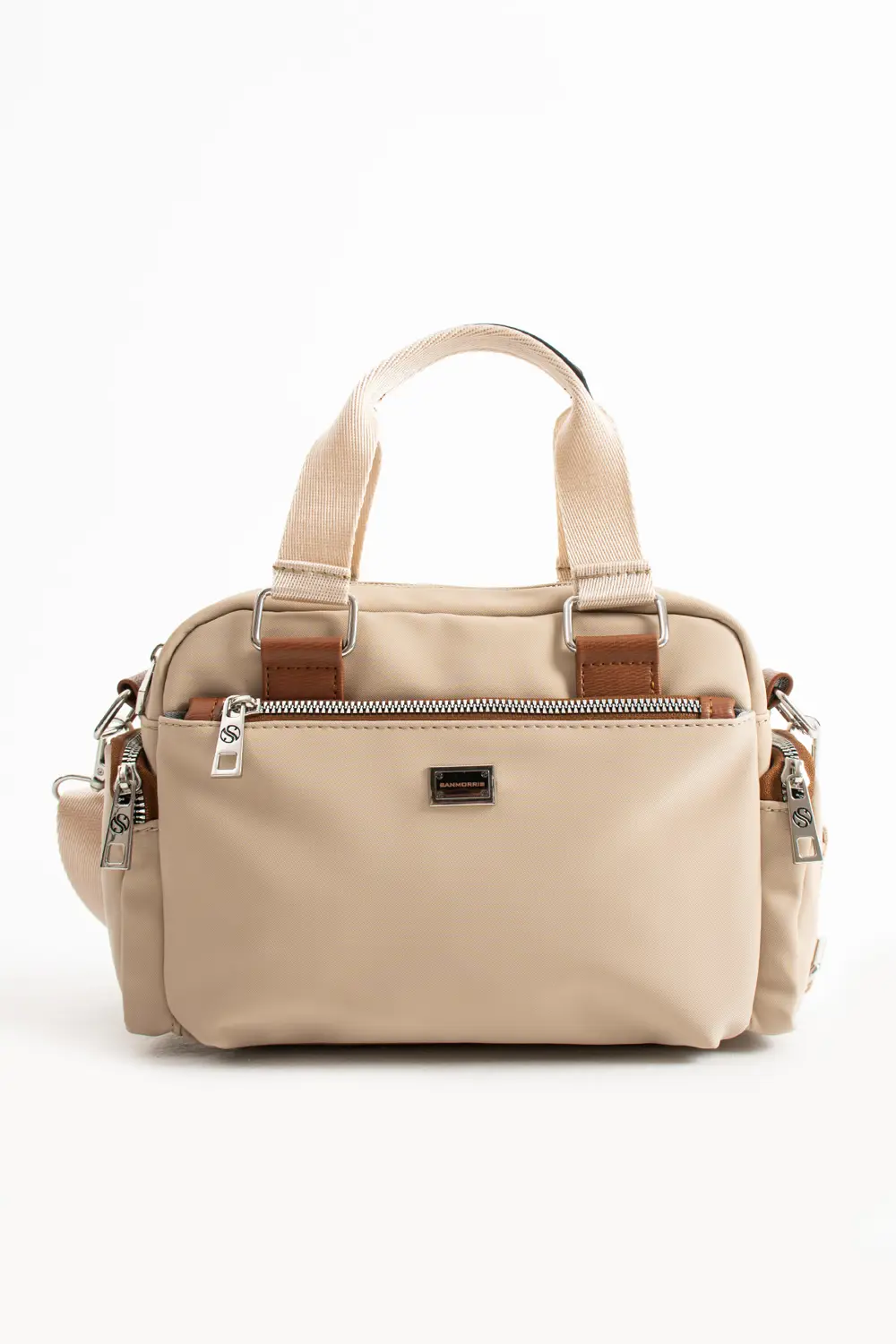 Kadın Çok Gözlü Kum Taba Garnili Ayarlanbilir Çapraz Askılı El ve