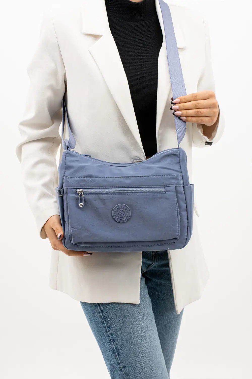 Kadın Çok Gözlü Suya Dayanıklı Paraşüt Kumaş Ayarlanabilir Çapraz