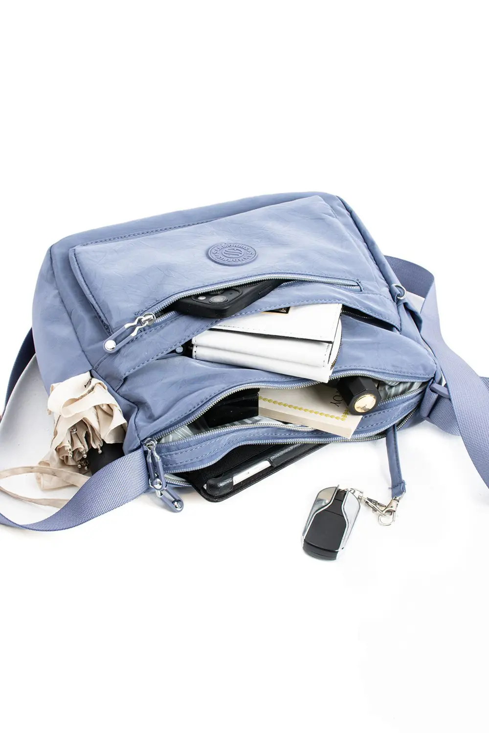 Kadın Çok Gözlü Suya Dayanıklı Paraşüt Kumaş Ayarlanabilir Çapraz