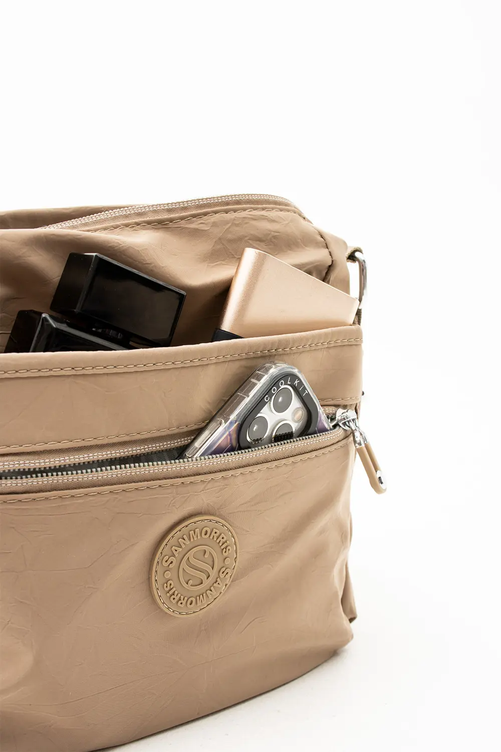 Kadın Çok Gözlü Suya Dayanıklı Paraşüt Kumaş Ayarlanabilir Çapraz