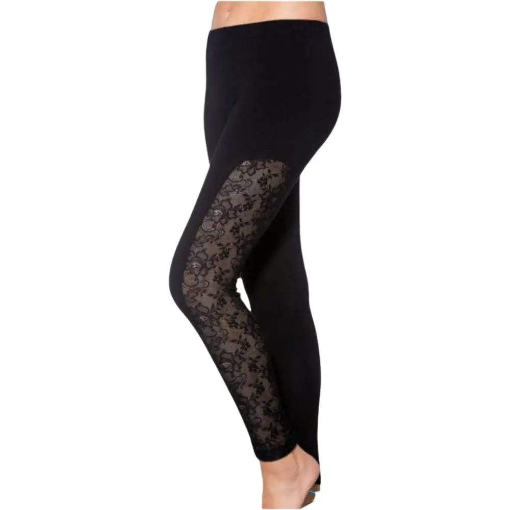 Kadın Dantel Detaylı Tayt