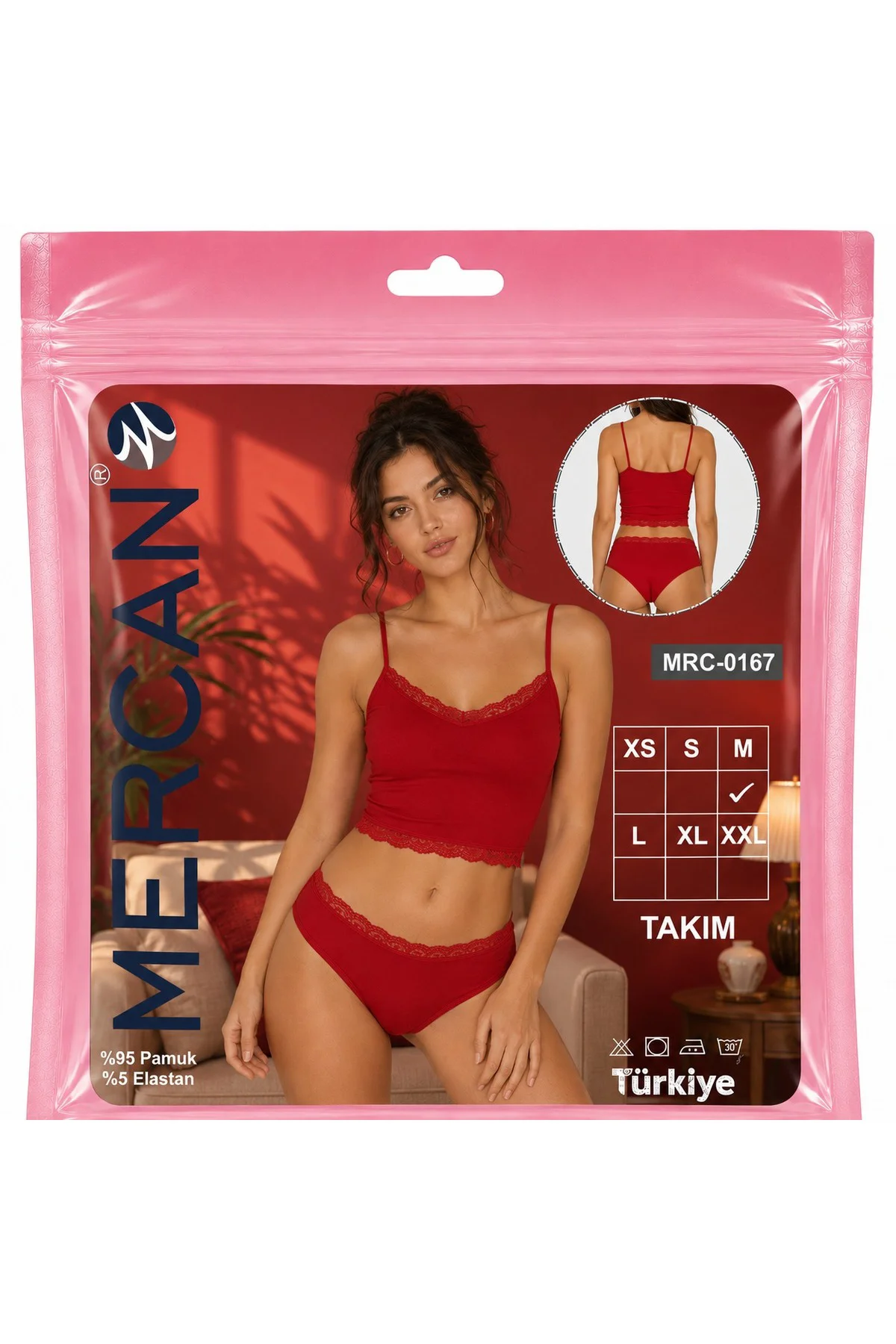 Kadın Dantel Detaylı Kırmızı Crop Alt Üst Takım (Dantelli Atlet+Slip) Kadın Dantel Detaylı Kırmızı Crop Alt Üst Takım (Dantelli Atlet+Slip)