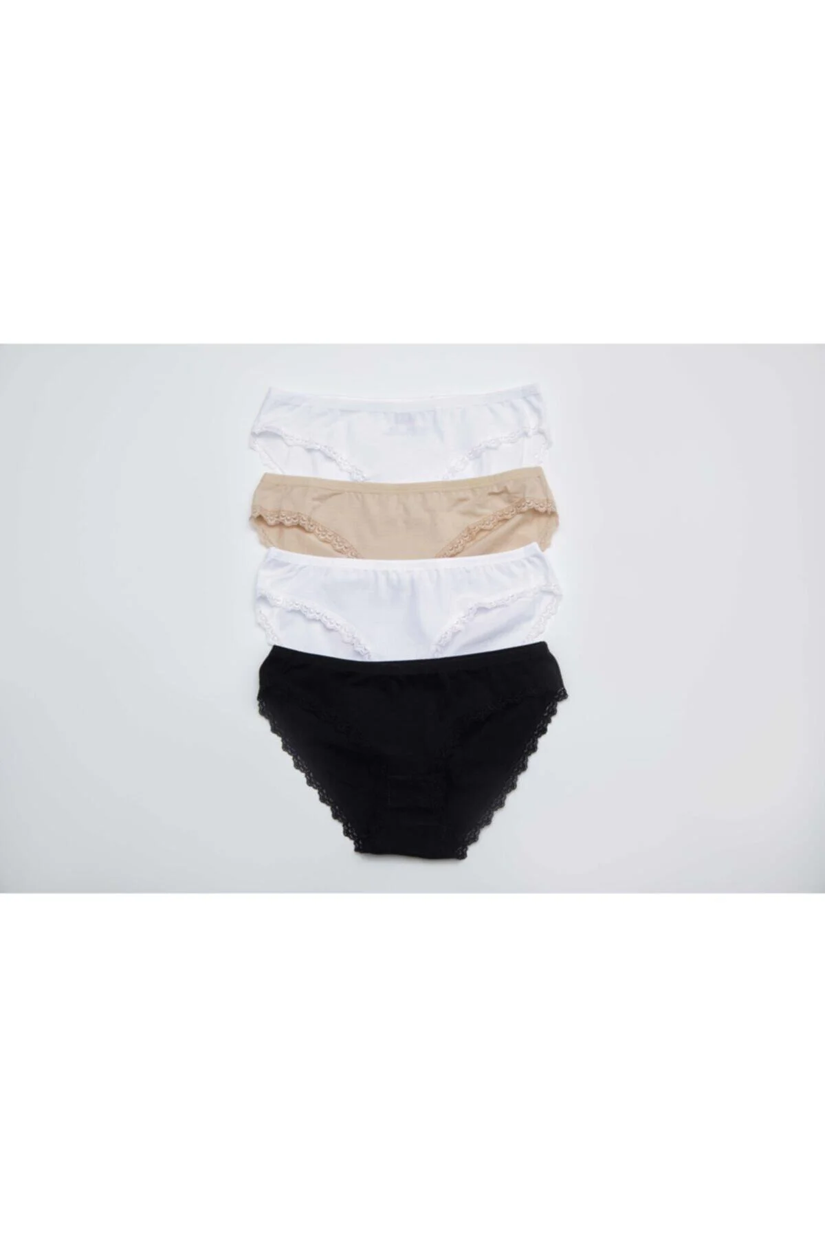 Kadın Dantelli Bikini Külot 4lü Paket 2743-h