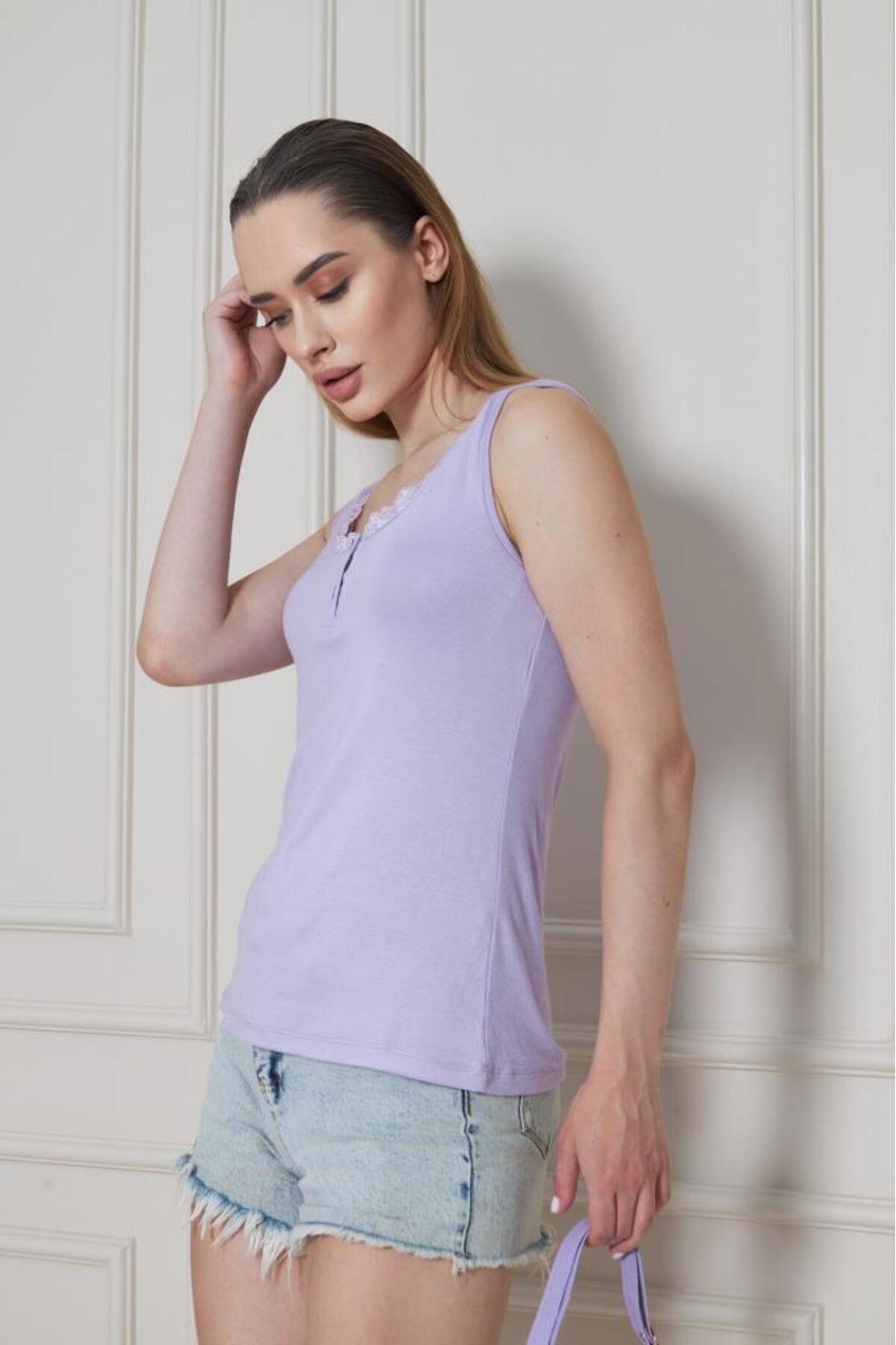 Pasaklı Giyim Kadın Dantelli Likralı Pamuklu Body Bluz – U Yaka, Kalın Askılı, Pasaklı Giyim Kadın Dantelli Likralı Pamuklu Body Bluz – U Yaka, Kalın Askılı,