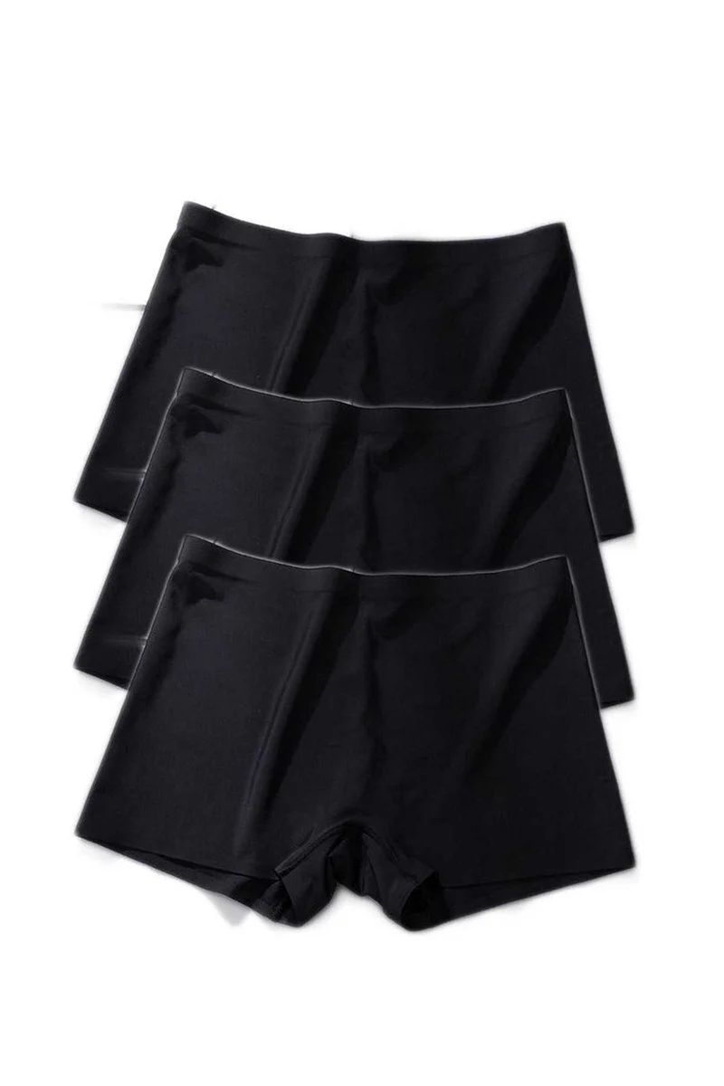 Kadın Dikişsiz Görünmez Mini Şort Boxer - 3'lü Paket Siyah, İz Yapmaz İç Çamaşırı Fiyatı, Yorumları ve Özellikleri