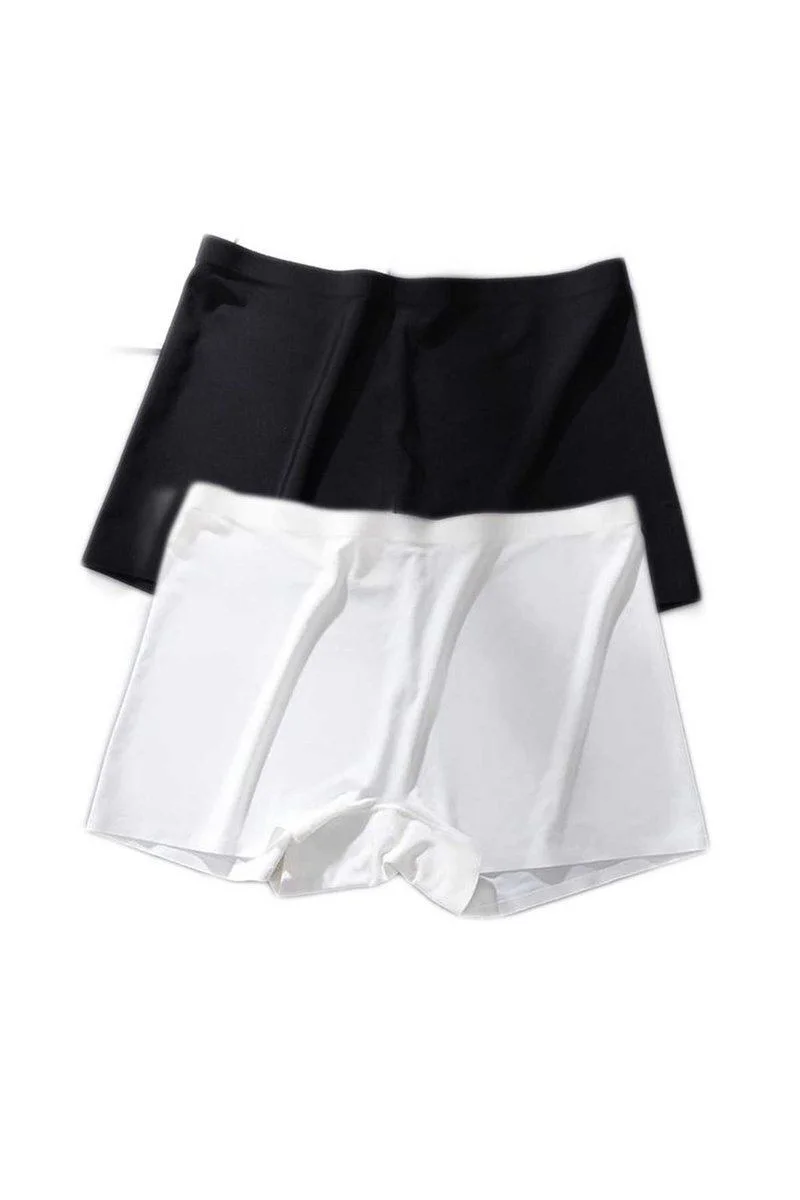 Kadın Dikişsiz Görünmez Mini Şort Boxer - 2'li Paket (Siyah/Beyaz) Fiyatı, Yorumları ve Özellikleri