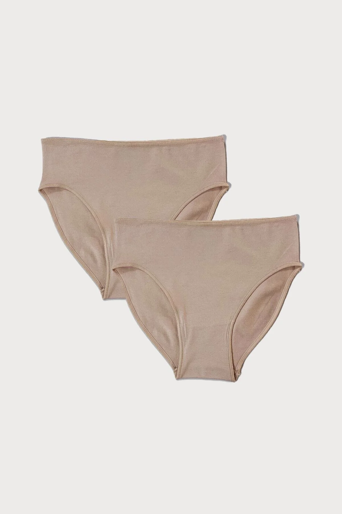 Kadın Ten 2 Li Paket Modal Dar Kalıp Ara Bel Slip Külot 187