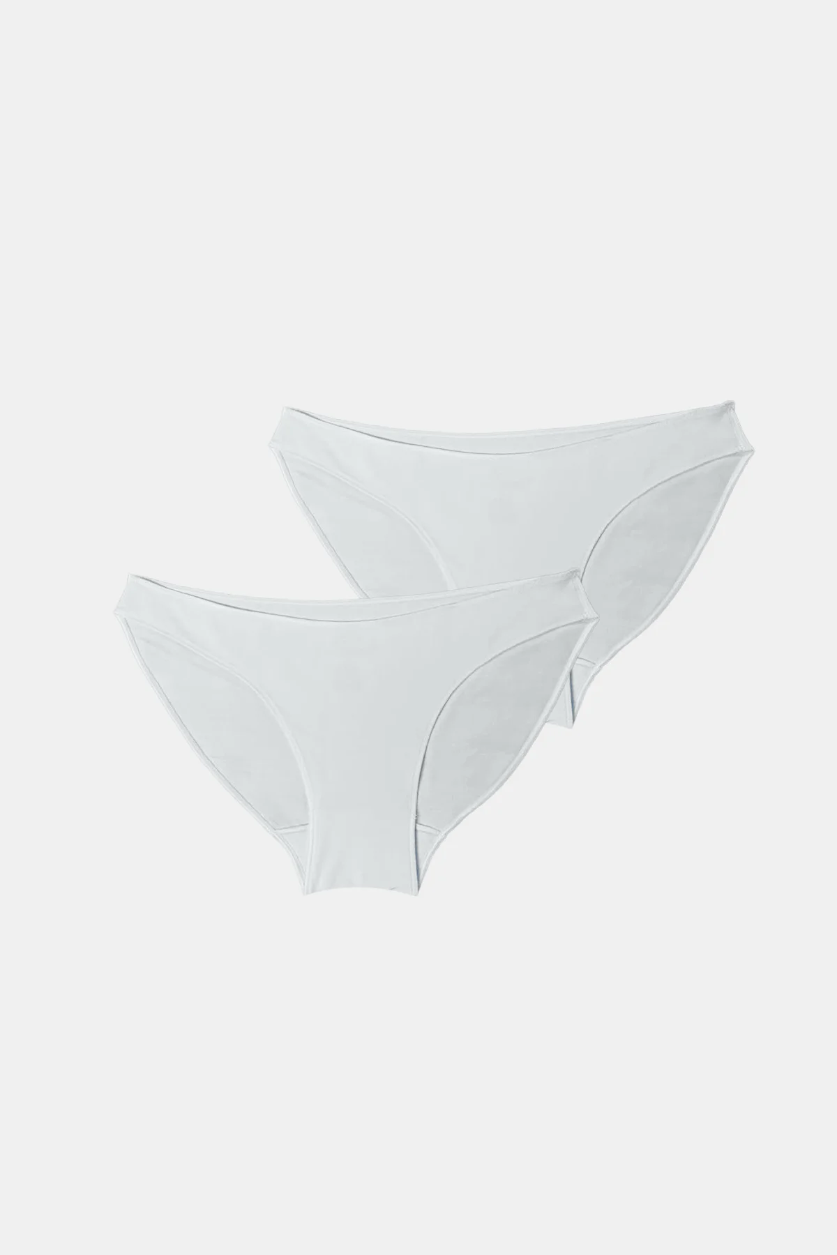 Kadın Ekru 2 Li Paket Modal Düşük Bel Slip Külot 183