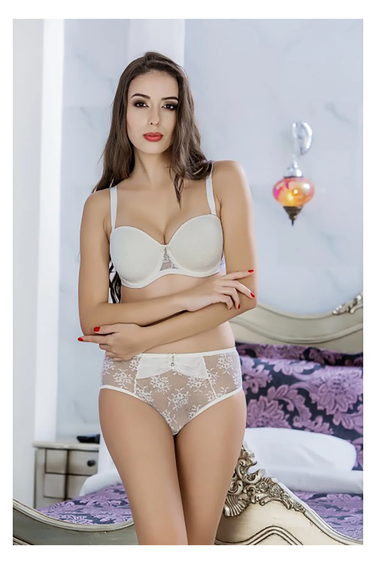 Kadın Ekru Desteksiz Sütyen 2133 80D