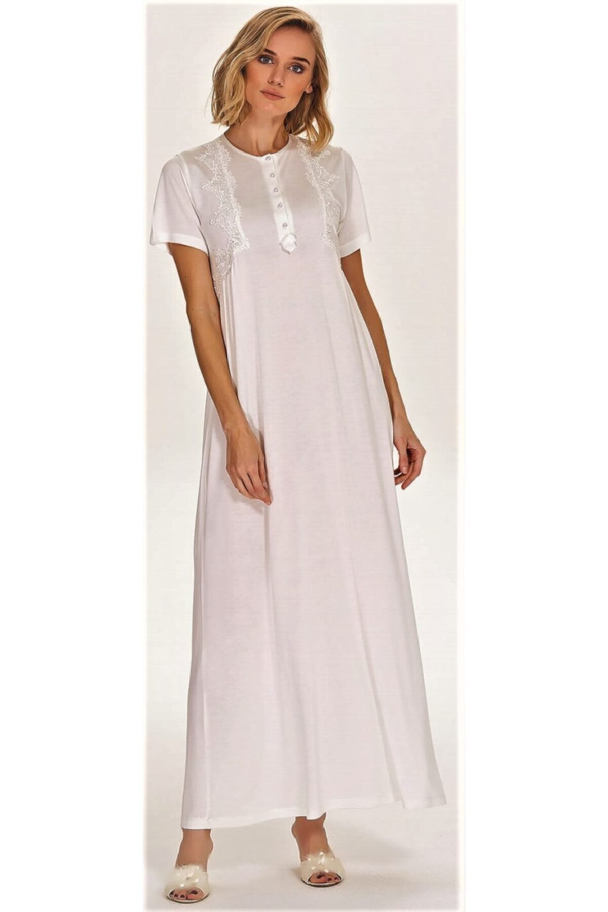 Marilyn Kadın Ekru Gecelik