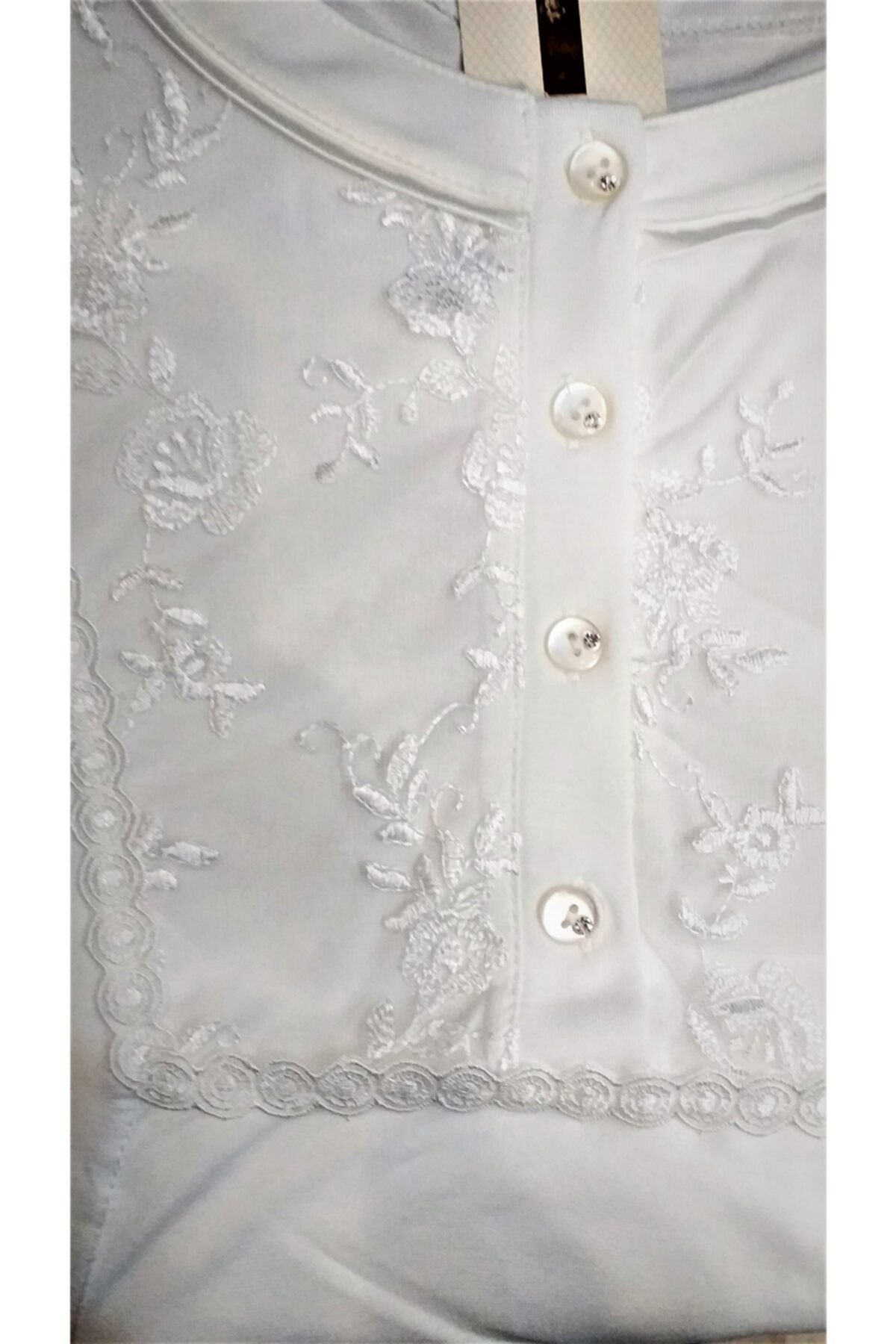 Flz Kadın Ekru Lohusa Gecelik