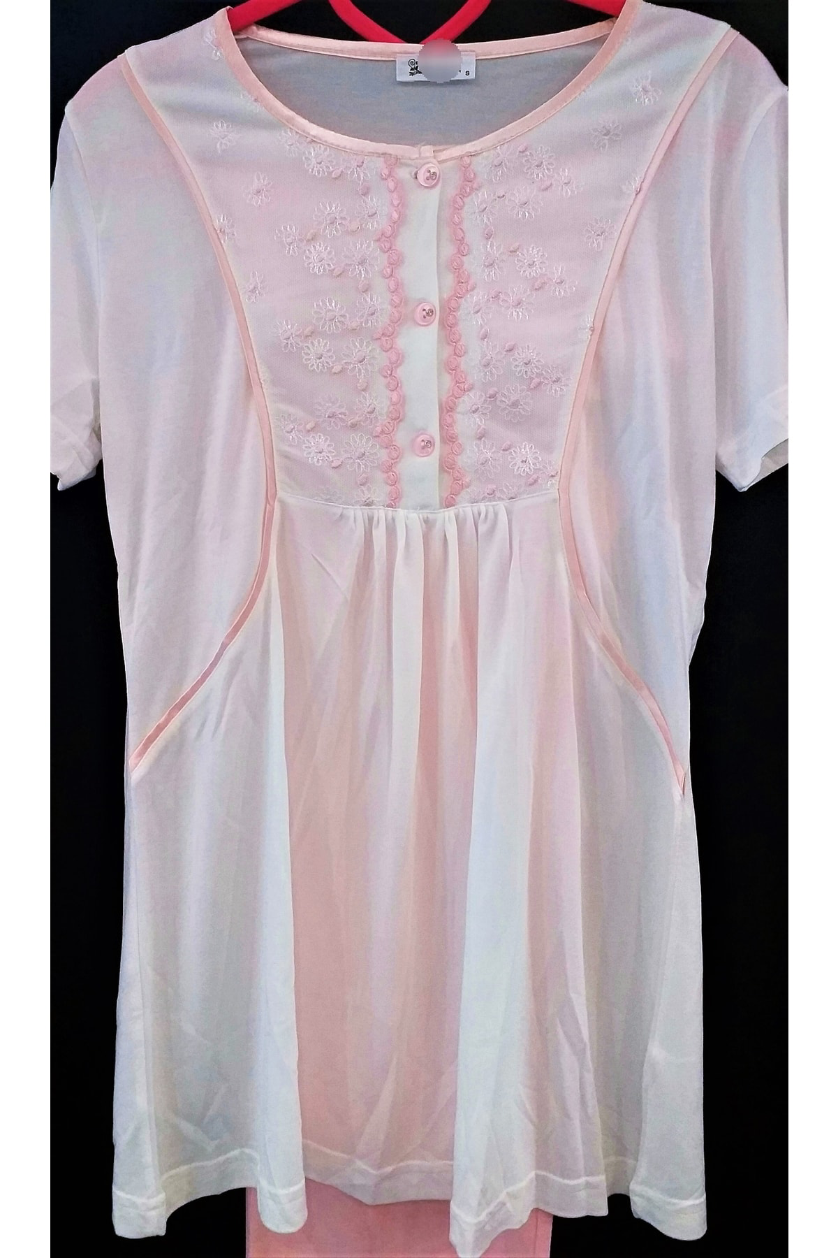 Flz Kadın Ekru Pembe Lohusa Seti