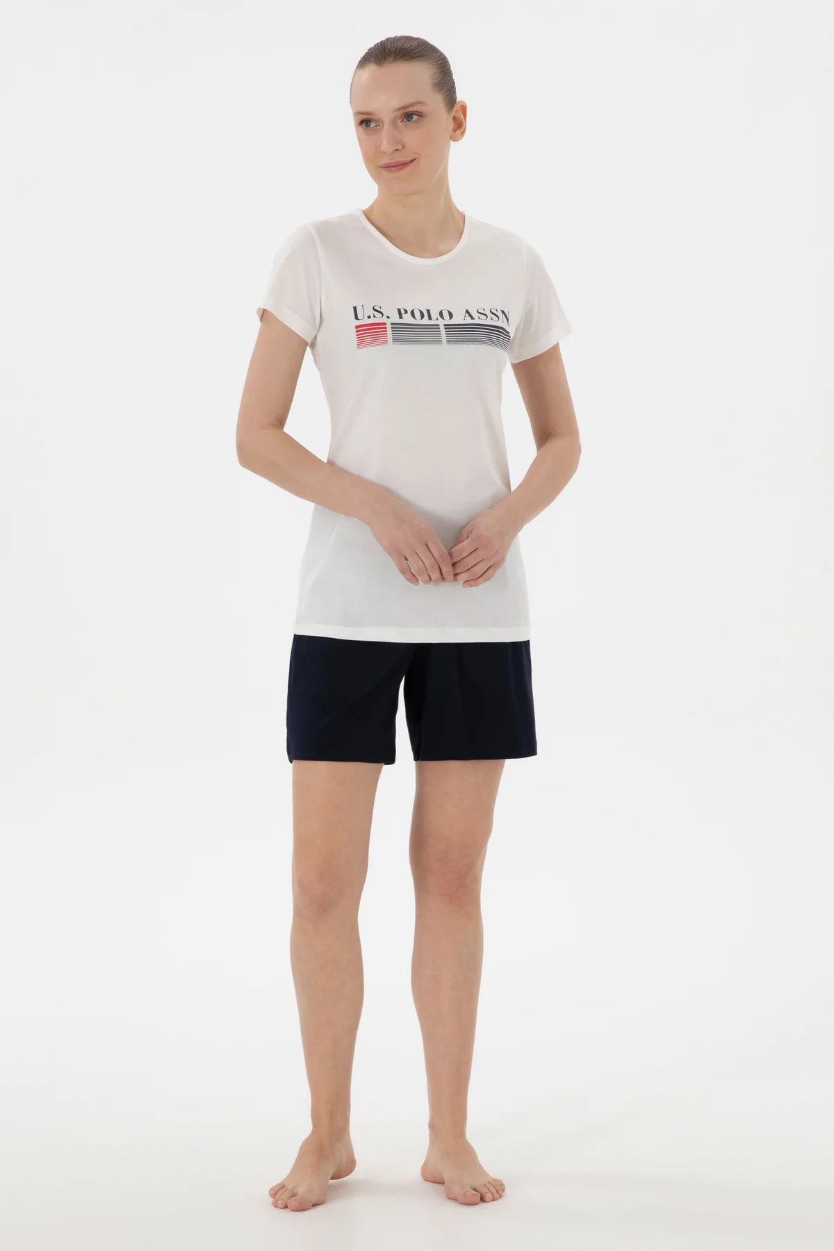 Kadın Ekru Pijama Takımı 50312919-VR019