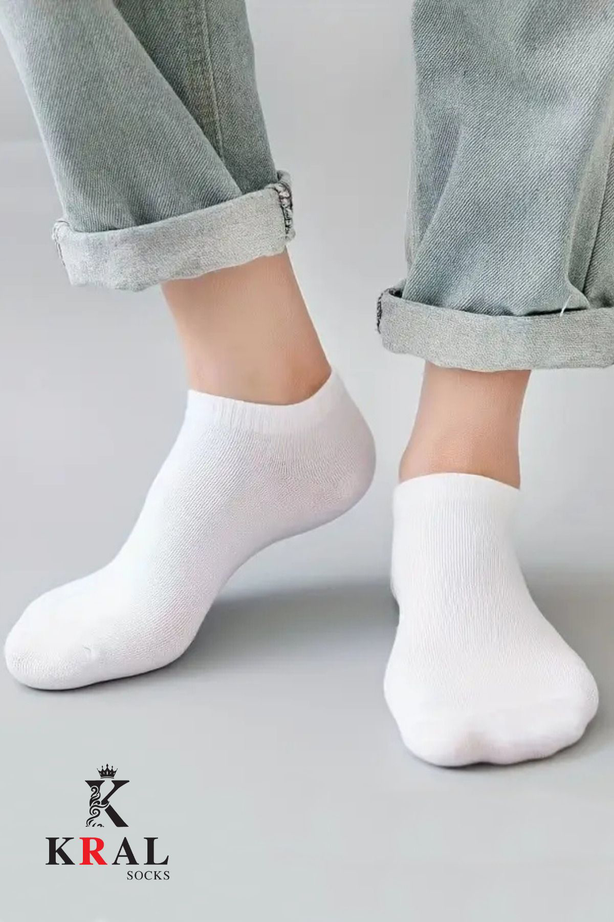 Kadın - Erkek (10 ÇİFT ) Düz Desen Ekonomik Bilek Boy Patik Çorap