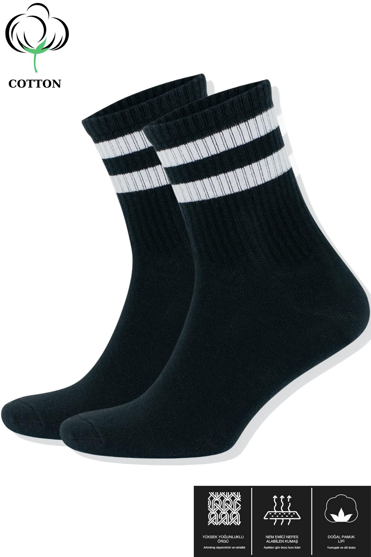 Kadın Erkek Düz Çizgili (10 ÇİFT) Çeyrek Soket Tenis Model Pamukl Kadın Erkek Düz Çizgili (10 ÇİFT) Çeyrek Soket Tenis Model Pamukl