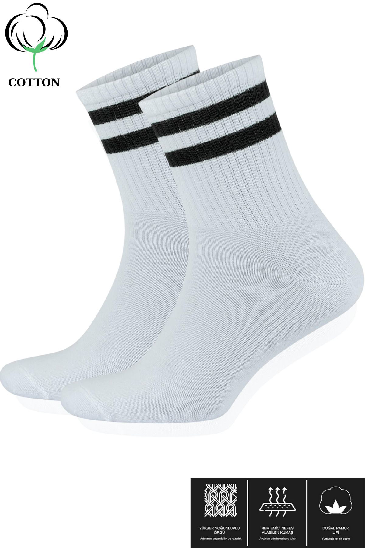 Kadın Erkek Düz Çizgili (10 ÇİFT) Çeyrek Soket Tenis Model Pamukl Kadın Erkek Düz Çizgili (10 ÇİFT) Çeyrek Soket Tenis Model Pamukl