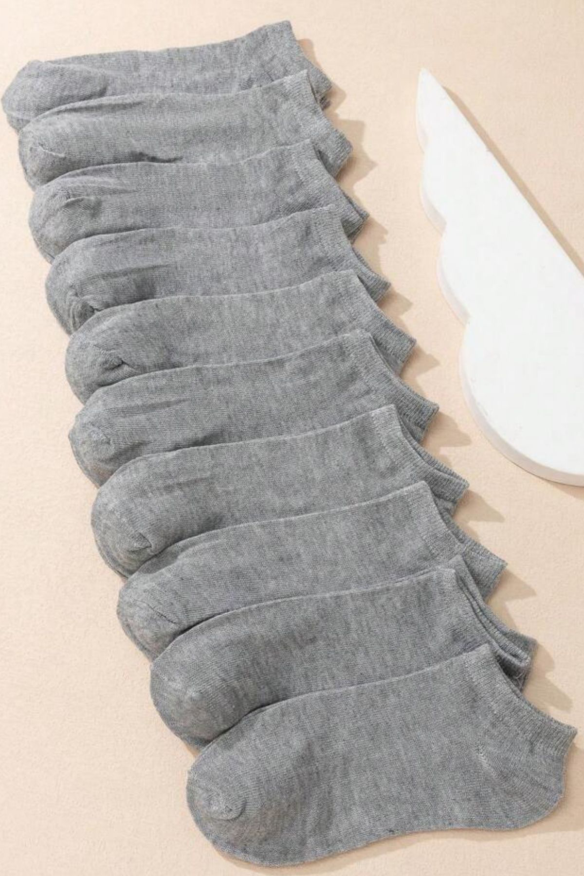 Kral Socks Kadin - Erkek Pamuklu Terletmez (10'Lu - 10 Çift) Yazlik Görünmez