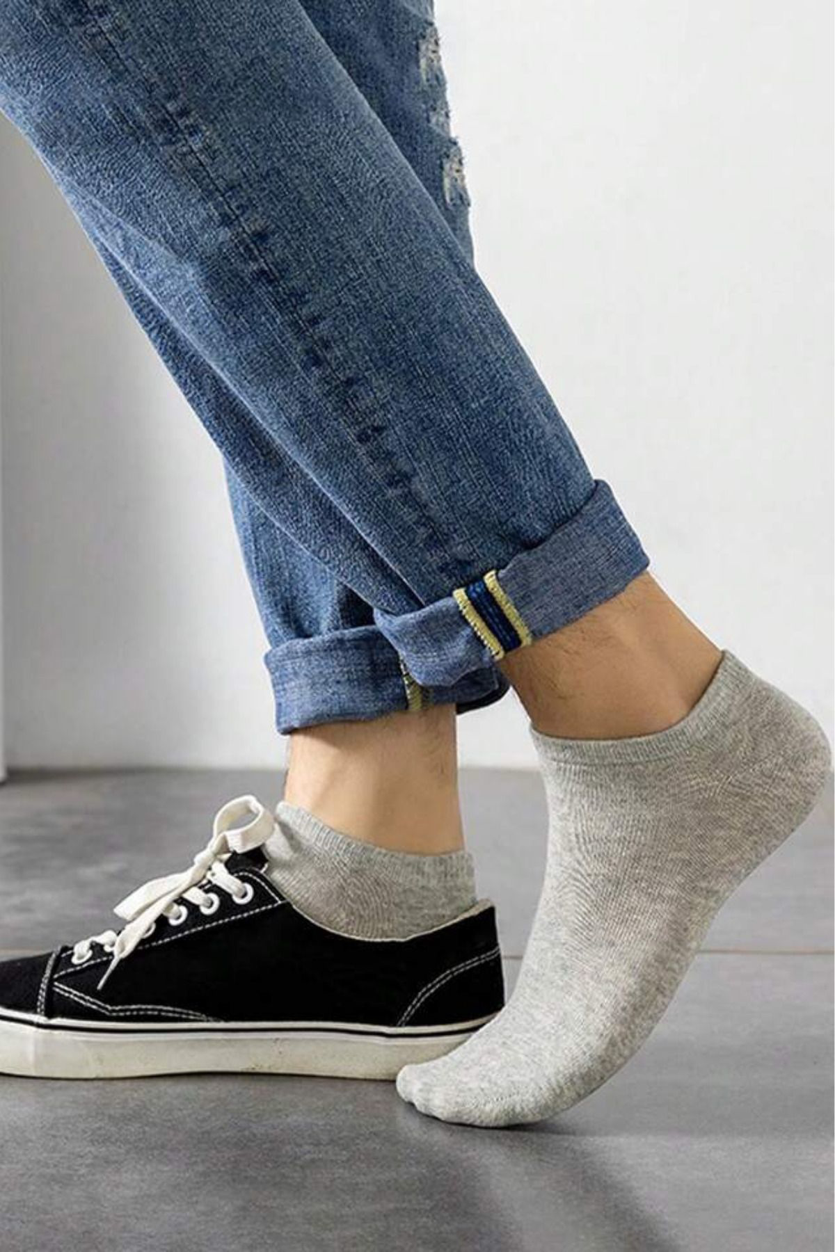 Kral Socks Kadin - Erkek Pamuklu Terletmez (10'Lu - 10 Çift) Yazlik Görünmez