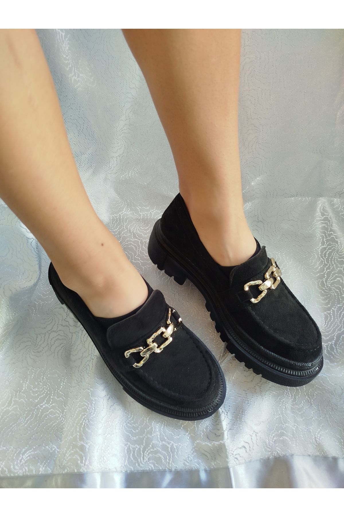 Kadın Fermuarlı Taşlı Bağcıklı Bot Postal