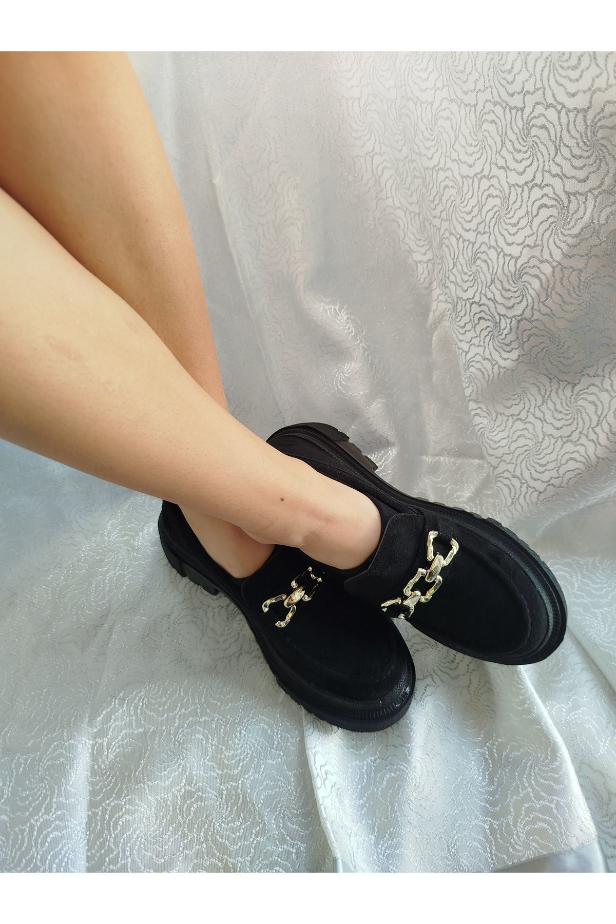 Kadın Fermuarlı Taşlı Bağcıklı Bot Postal