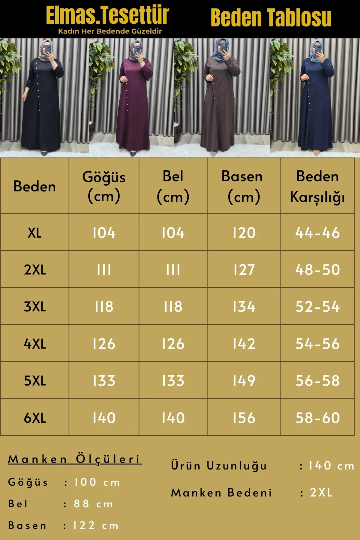 Kadın Giyim Büyük Beden Çimalı Çapraz Düğmeli Kristal Elbise