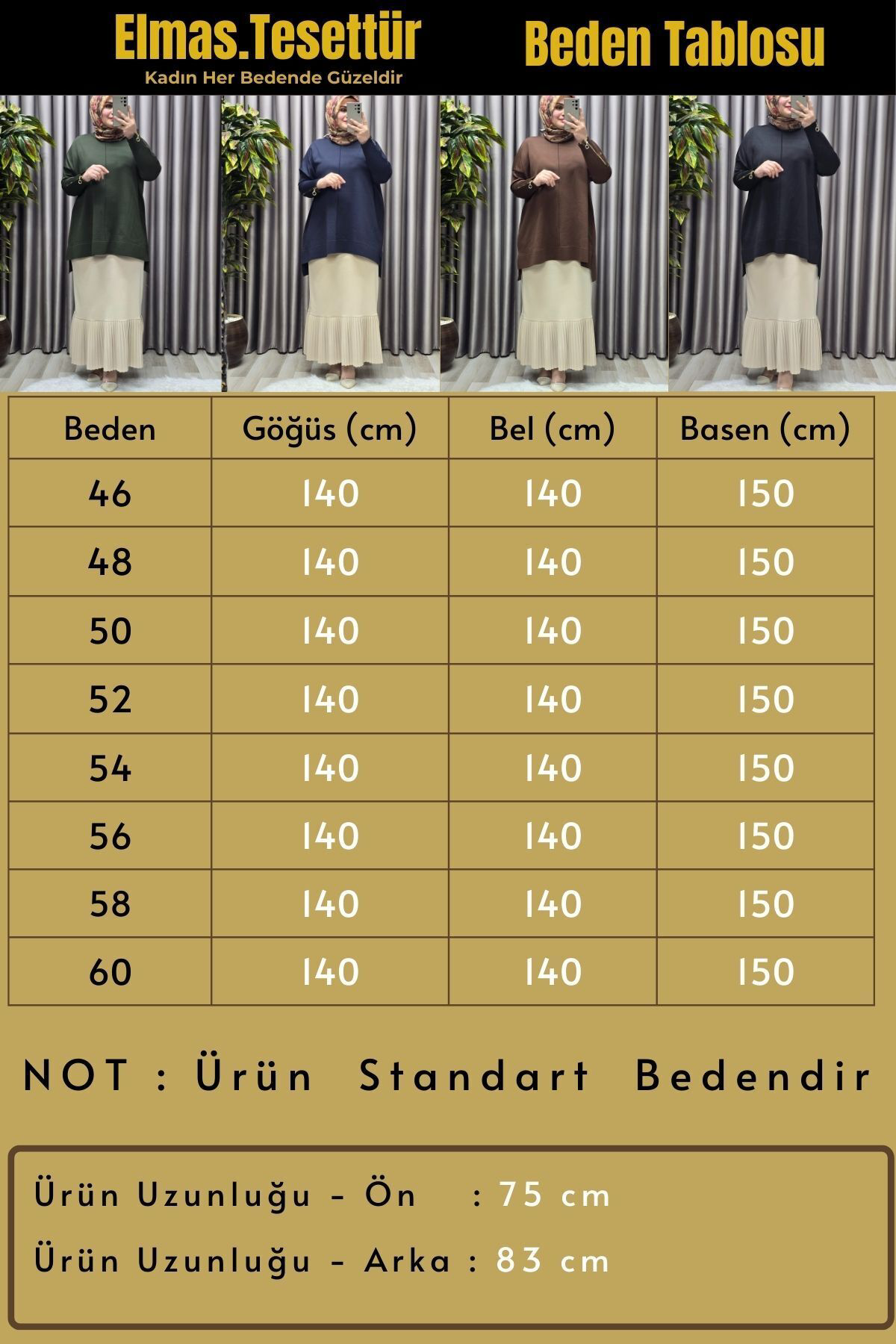 Kadın Giyim Büyük Beden Kolu Düğmeli Fitilli Standart Beden Triko