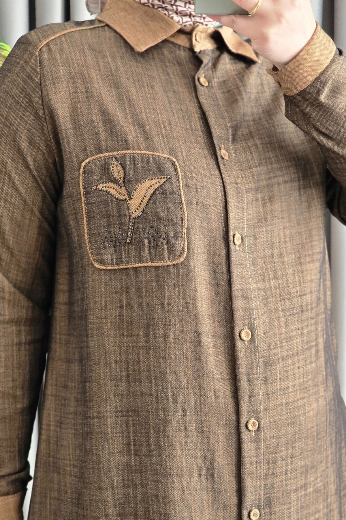 Elmas Tesettür Kadın Giyim Büyük Beden Taş İşlemeli Takım