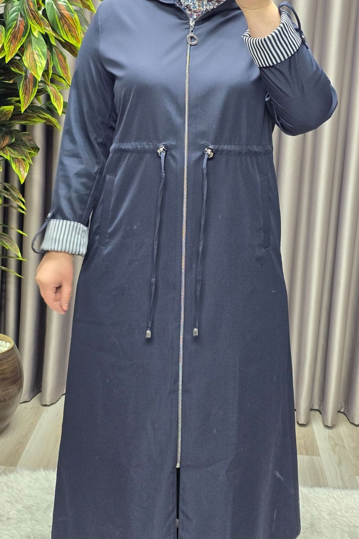 Kadın Giyim Büyük Beden Su Geçirmez Tam Boy Mevsimlik Spor Tesett