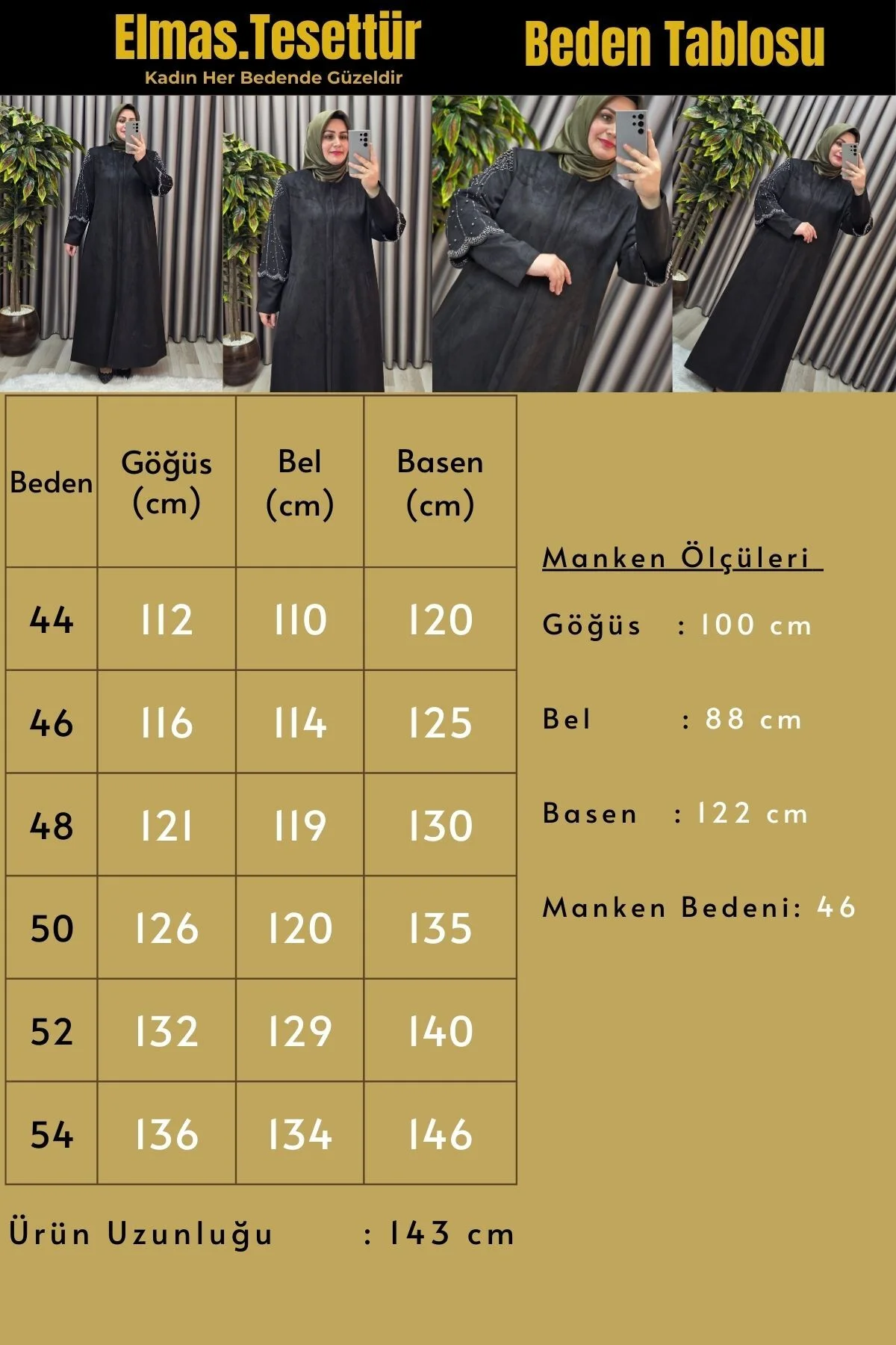 Kadın Giyim Büyük Beden Süet Tam Boy Kolu Taşlı Bolerolu Pardesü - Görsel 3
