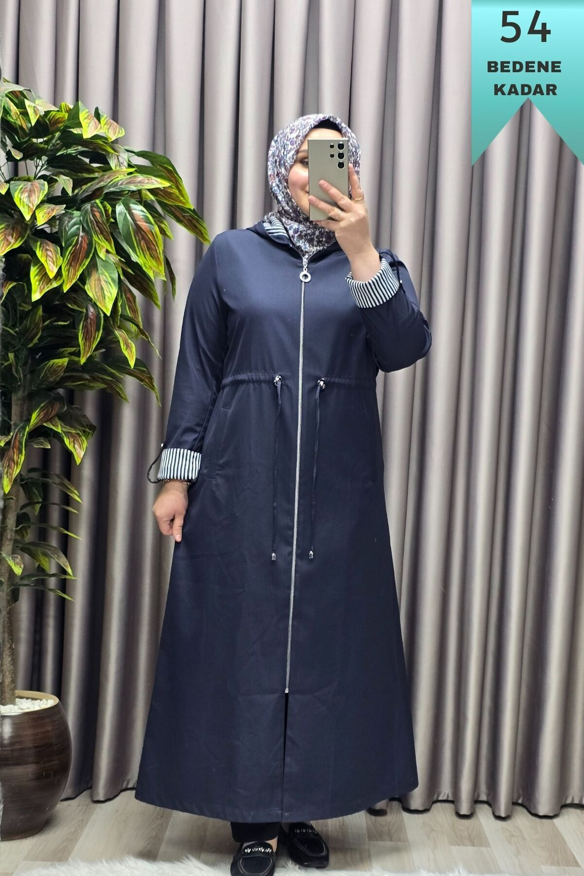 Kadın Giyim Büyük Beden Su Geçirmez Tam Boy Mevsimlik Spor Tesett