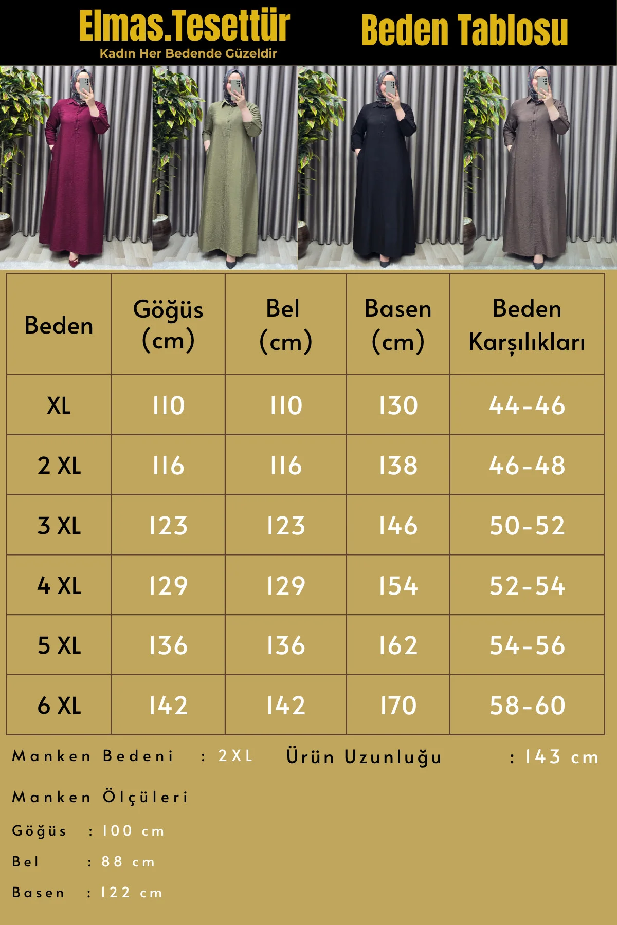 Kadın Giyim Büyük Beden Modal Cupra Gömlek Yaka Düğmeli Elbise