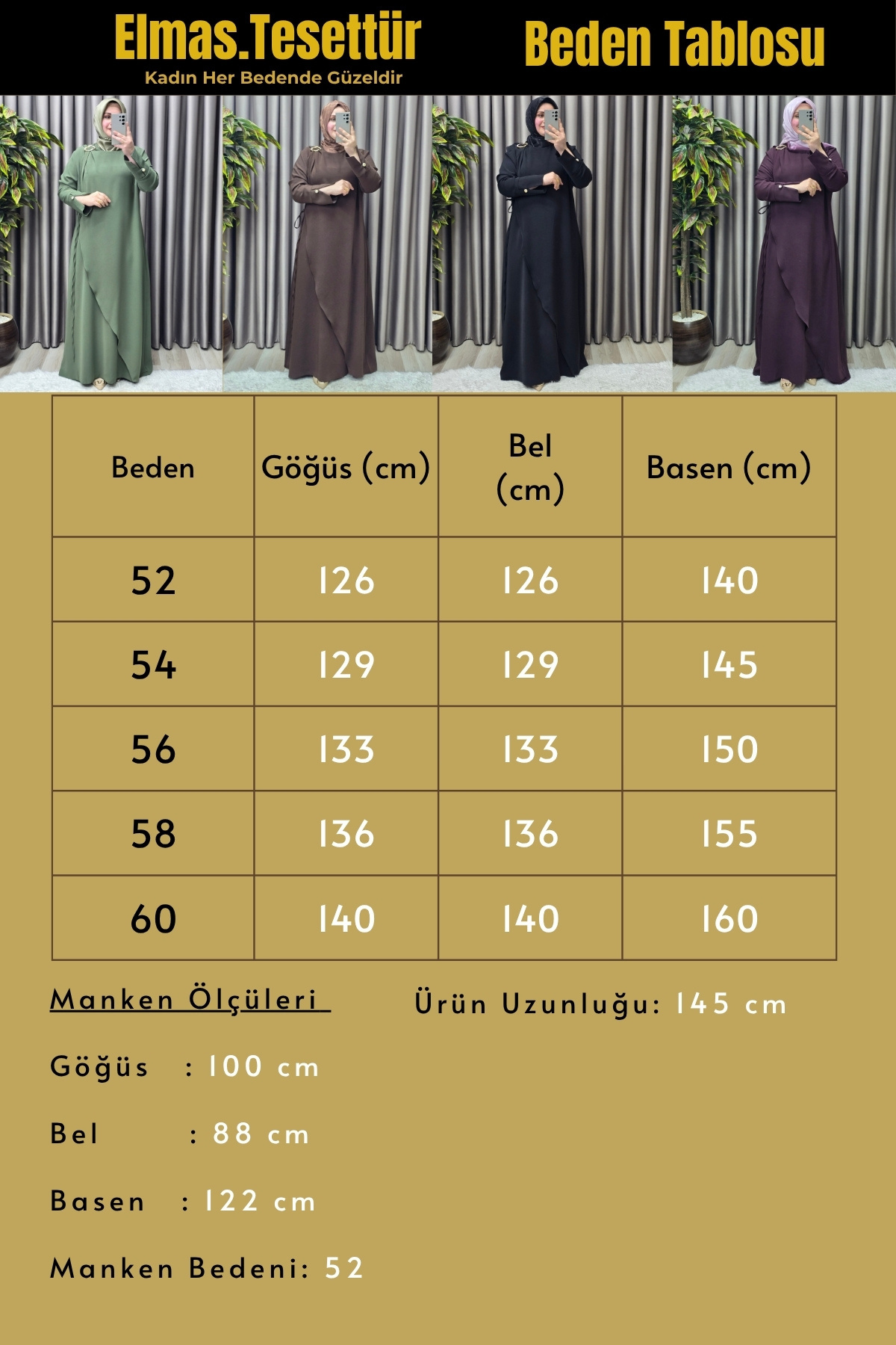 Kadın Giyim Büyük Beden Tokalı Yandan Bağcıklı Battal Krep Kumaş 