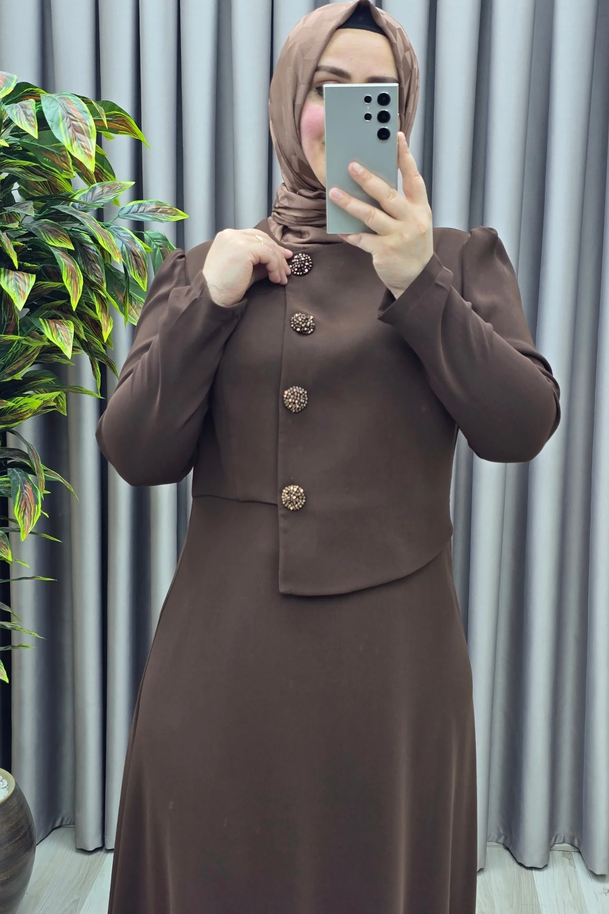 Kadın Giyim Büyük Beden Elmas Düğmeli Mevlana Krep Abiye Elbise Fiyatı, Yorumları ve Özellikleri