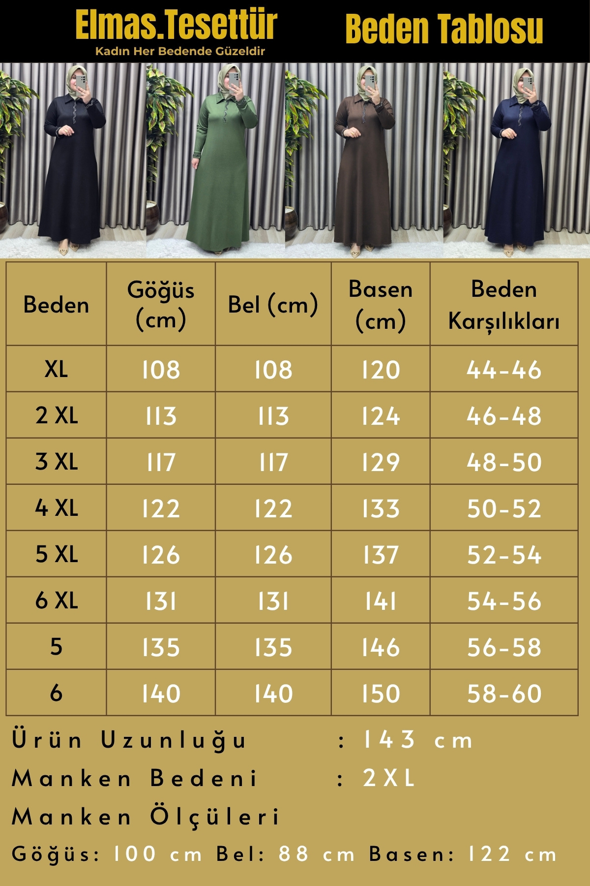 Kadın Giyim Büyük Beden Yakası ve Kolu Taşlı BSN Baskılı Elbise