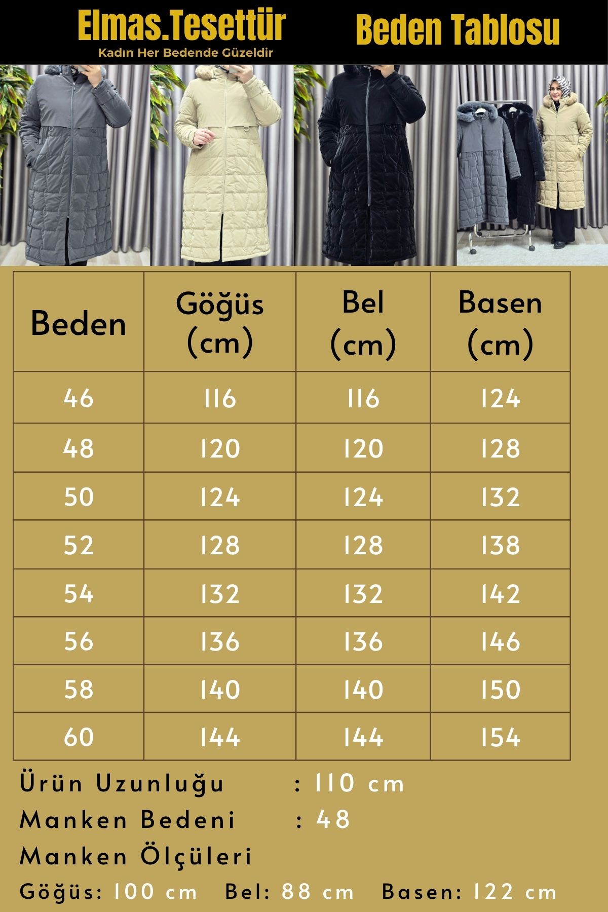 Kadın Giyim Büyük Beden Fransız Boy Nova Kumaş Kapitone Desenli K
