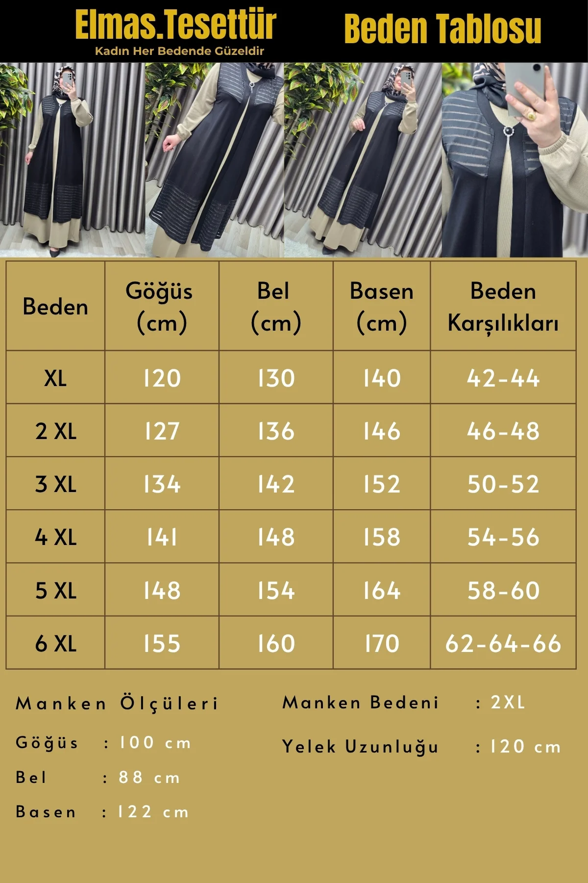 Kadın Giyim Büyük Beden Bronşlu Trasparan Taşlı Uzun Yelek