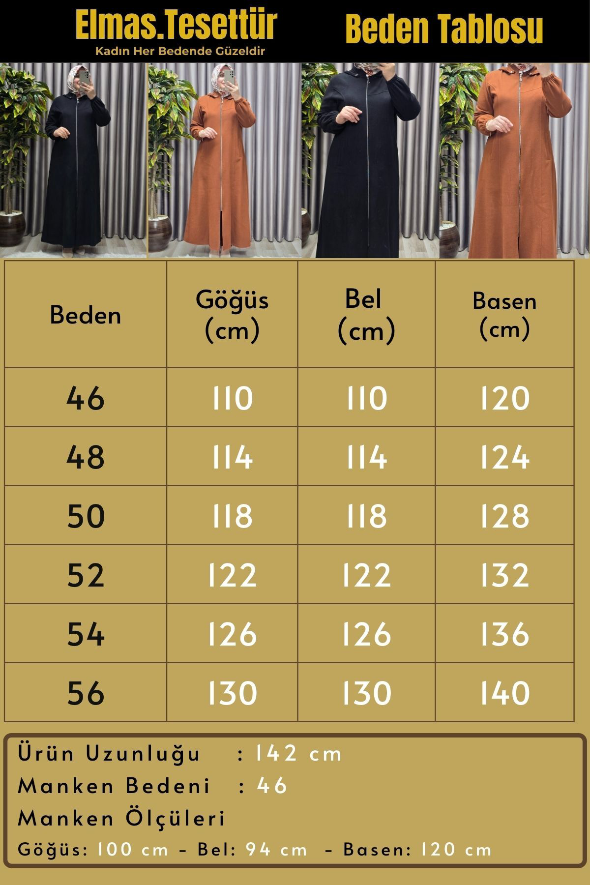 Kadın Giyim Büyük Beden Kapşonlu Yumuşak Kaşe Tam Boy Kaban