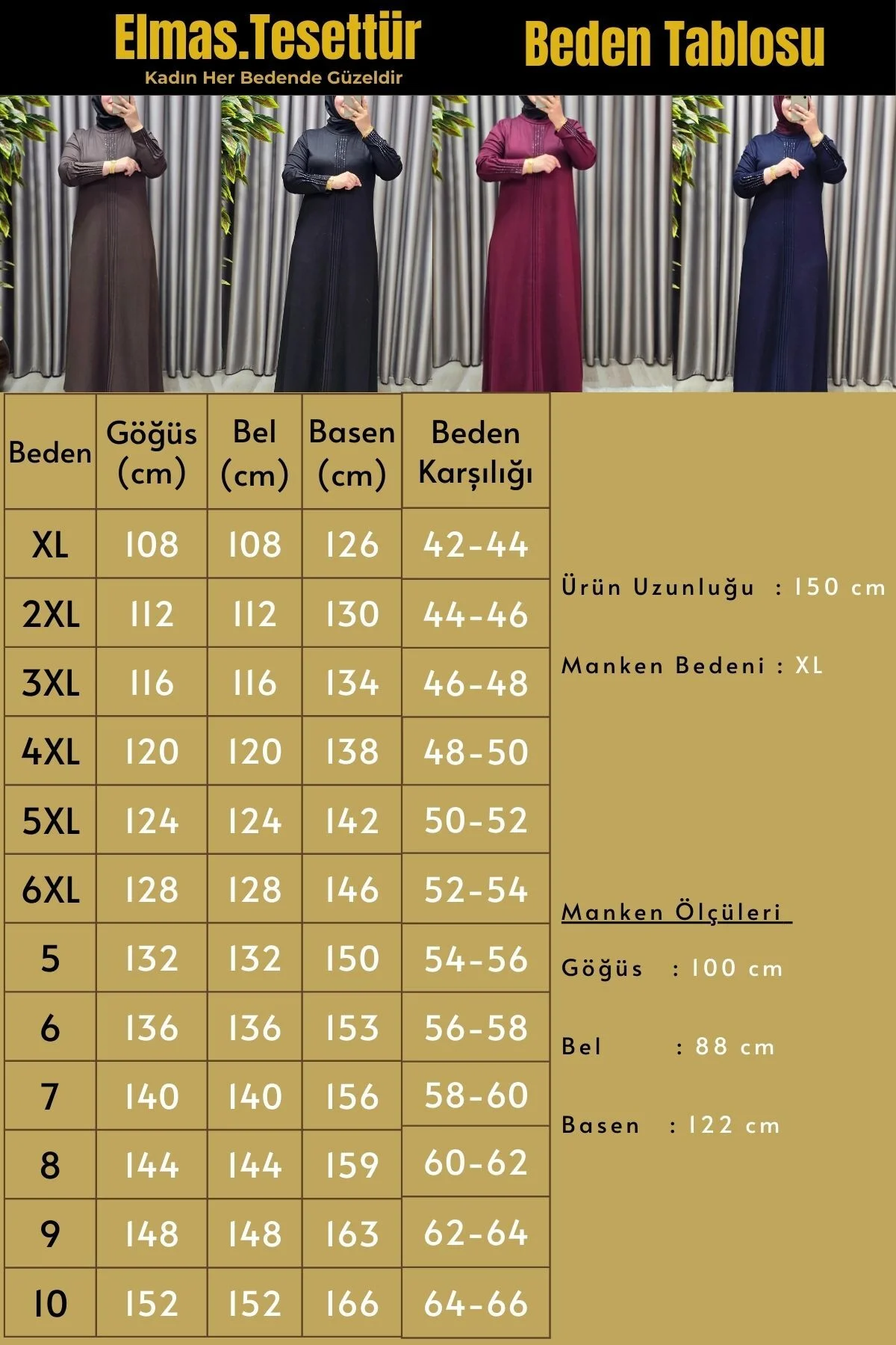 Kadın Giyim Büyük Beden Kolu Nevrür Taşlı Çimalı Elbise Kadın Giyim Büyük Beden Kolu Nevrür Taşlı Çimalı Elbise - Görsel 4