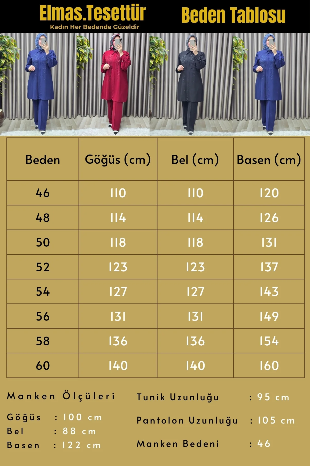 Kadın Giyim Büyük Beden Çiçekli İnci Boncuklu Krep Kumaş İkili Takım