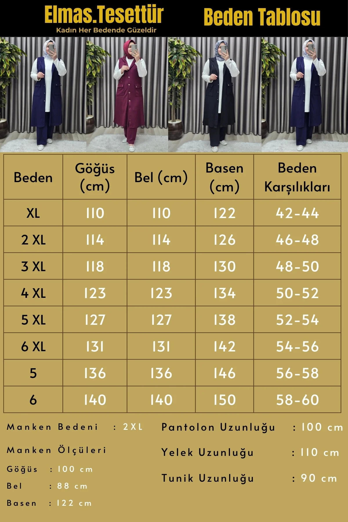 Kadın Giyim Büyük Beden Kapşonlu Yelekli Rivetli Spor Modal Üçlü 