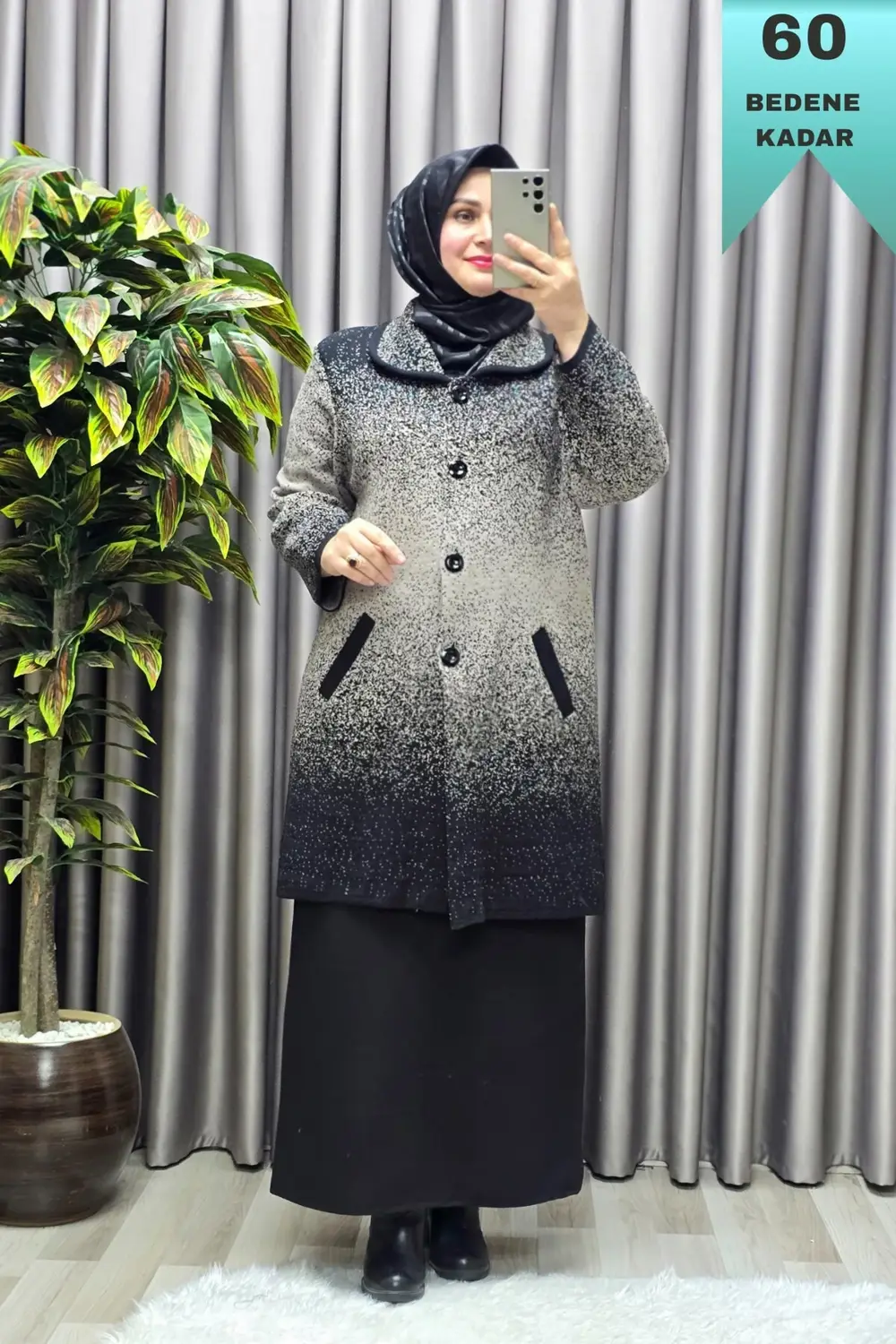 Kadın Giyim Büyük Beden Damla Hırka