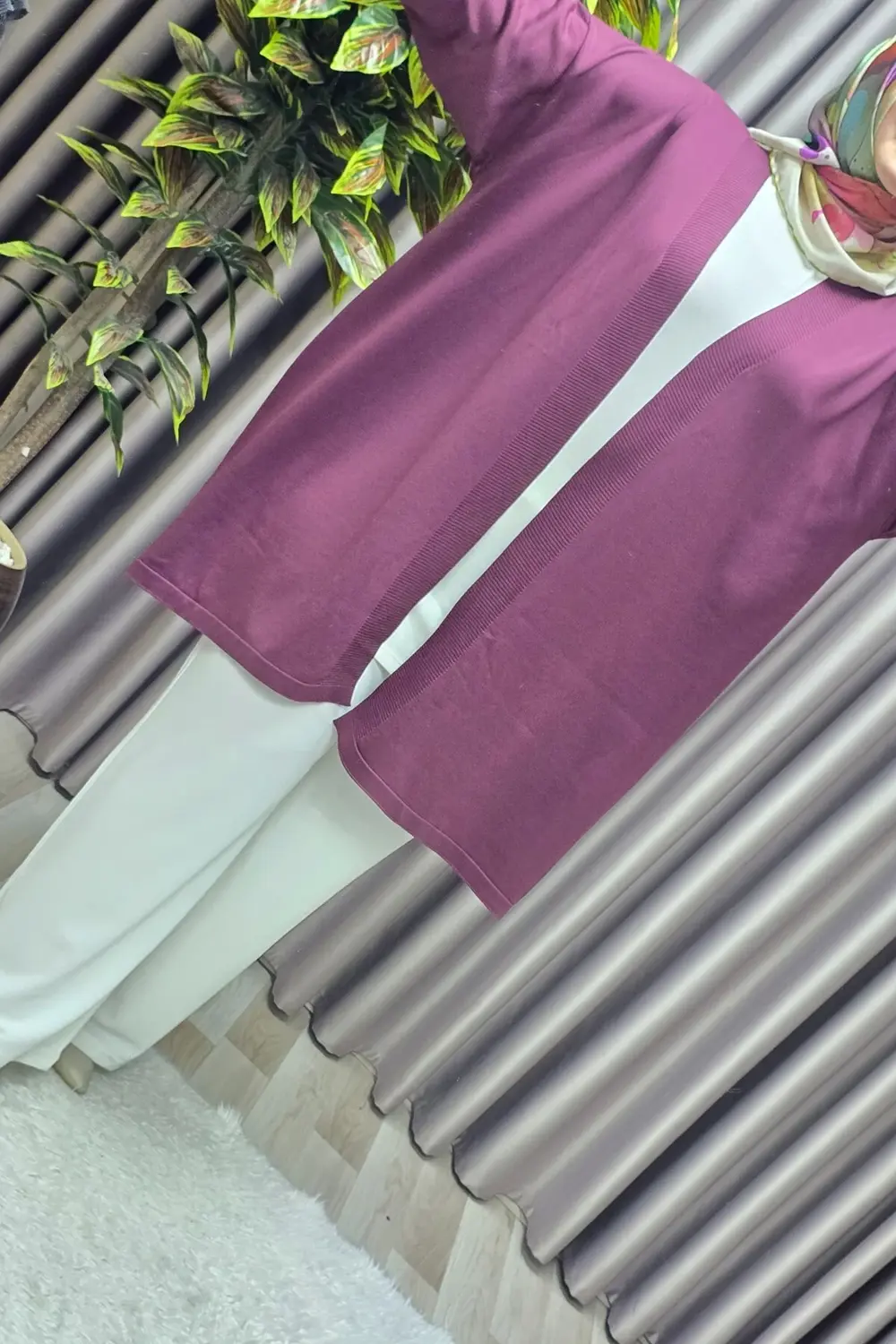 Kadın Giyim Büyük Beden Düz Renk Standart Beden Hırka