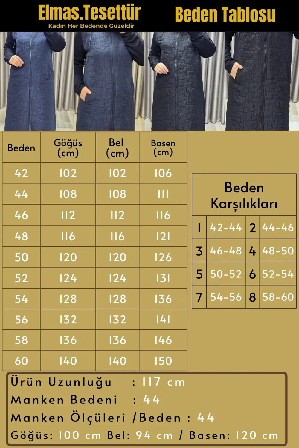 Kadın Giyim Büyük Beden Kapşonlu Polarlı Kapitone Kap